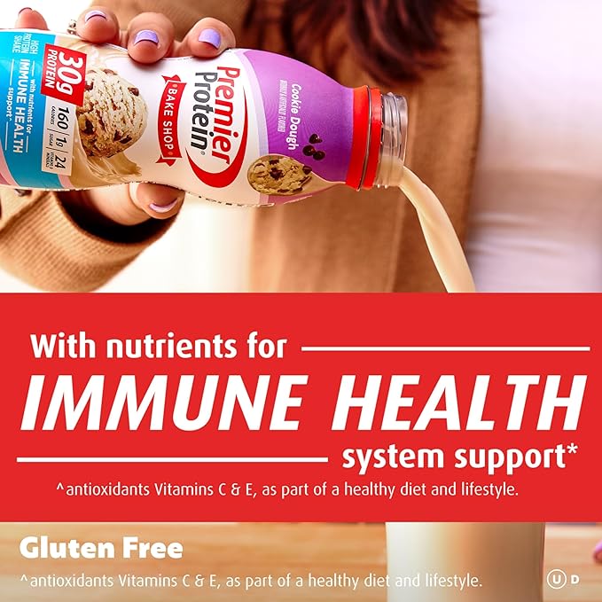 Premier Protein ShakeCookie Dough30g ProteinNo Added Sugar24 Vitamins &amp Minerals to Support Immune Health11.5 fl oz (Packaging May Vary)(Pack of 24)