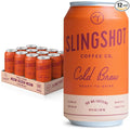 Organic Cold Brew Coffee 12-Pack – Single Origin Ethiopian Unsweetened Black Coffee Clean &amp Bright Flavor 150 mg Natural Caffeine Ready-to-Drink 10 oz Cans
