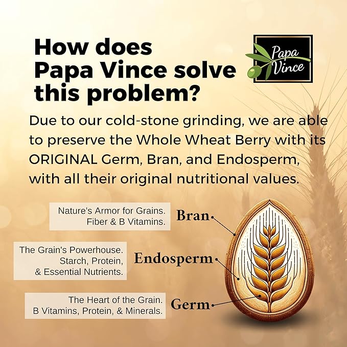Papa Vince Organic Non Enriched Pasta - good whole wheat busiate pasta made in Italy from ancient grains cultivated in Sicily Italy. Slow Dried. Bronze Die Cut. Delightful Al dente texture. No funny