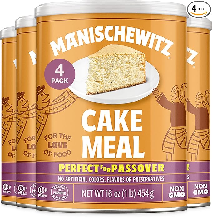 Manischewitz Cake Meal Canister Passover16-ounces (Pack of4)