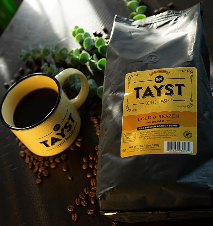 Tayst Coffee Defiantly Decaf Dark Roast Gourmet Premium Coffee 2lb Bag