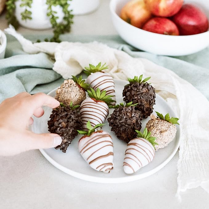 Shari’s Berries Gourmet Dipped Fancy Strawberries | Chocolate Covered Strawberry Gift Box | Ideal for Valentine's Day Anniversary Birthdays Congratulations or Saying Thank You (Two Dozen 24 Berri