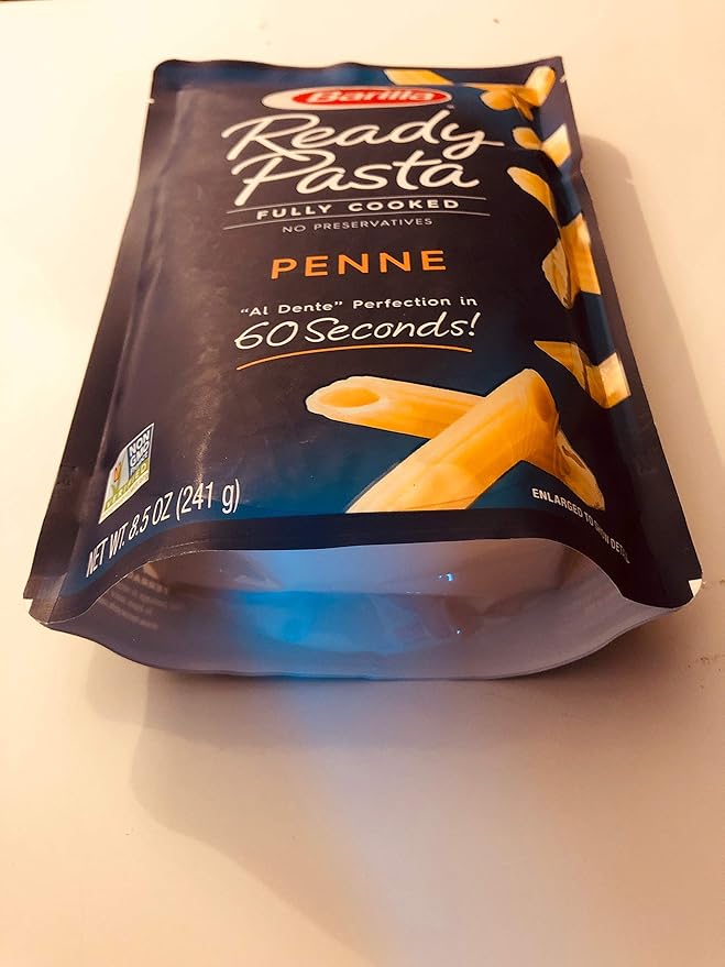 8-pack Variety Barilla Ready Pasta: 2 pouches each of Rotini Penne Elbows and Gemelli [2020]
