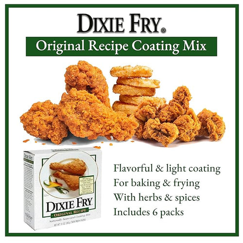 10-Ounce Original Recipe Coating Mix for Fried Chicken Pork Chops &amp Seafood (Pack of 6)