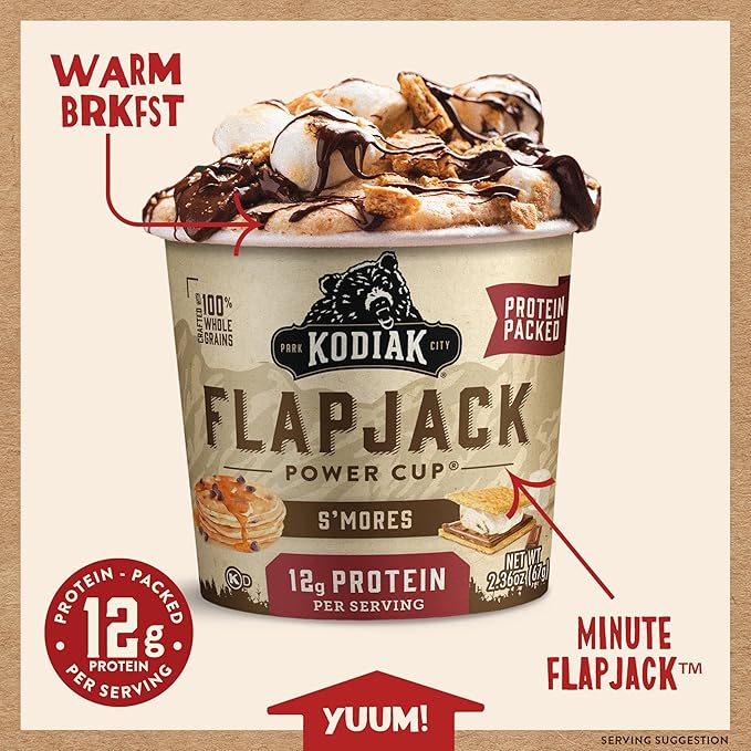 Kodiak Cakes Pancake On the Go S'mores 2.36 oz (Pack of 12)