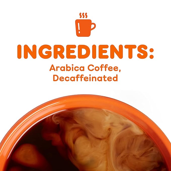 Dunkin' Decaf Medium Roast Ground Coffee 20 Ounce (Pack of 6)