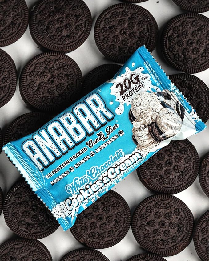 Anabar Protein Bar The Sampler Pack The Protein-Packed Candy Bar World's Best Tasting Protein Bar No Sugar Alcohols High Protein Amazingly Delicious 20 Grams of Protein (6 Bars Crunch &amp Cr