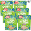 Natural Heaven Hearts of Palm Spaghetti 3-Pack + White Rice 3-Pack – Low-Calorie Keto &amp Gluten-Free Food Vegan 9 Oz Ea