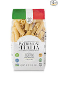 Patrimoni d'Italia Rigatoni 1 Pound (Pack of 10) Yellow Typical of the Dry Pasta