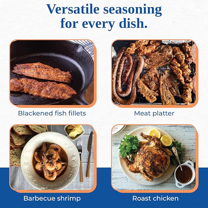 Magic Seasoning Blends Variety Pack Blackened Fish &amp Meat Spices Seasonings for Cooking 2 oz Poultry Redfish Meat Seafood 7 oz Salmon 5-Pack