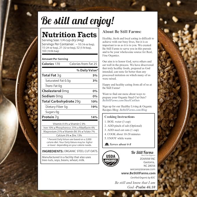 Be Still Farms Quick Rolled Oats