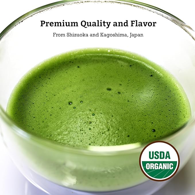 SUGIMOTO TEA Matcha Organic Ceremonial Grade Matcha Powder 1.0 oz (28 g)