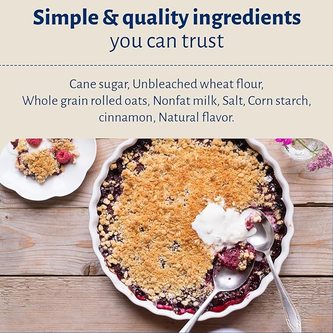 Calhoun Bend Mill Blueberry Crumble Mix | Delicious Easy to Make Crumble Dessert | Perfect for Blueberries or Your Favorite Fruits | Classic Dessert | Ideal for Baking Enthusiasts - 8 Oz (Pack of 6)