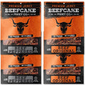 BEEFCAKE Jerky Classic Beef Bundle Includes Beef Jerky Traditional Peppered &amp Original Flavor 9 Gram of Protein &amp 100 Calories 2.7 Oz | Pack of 4