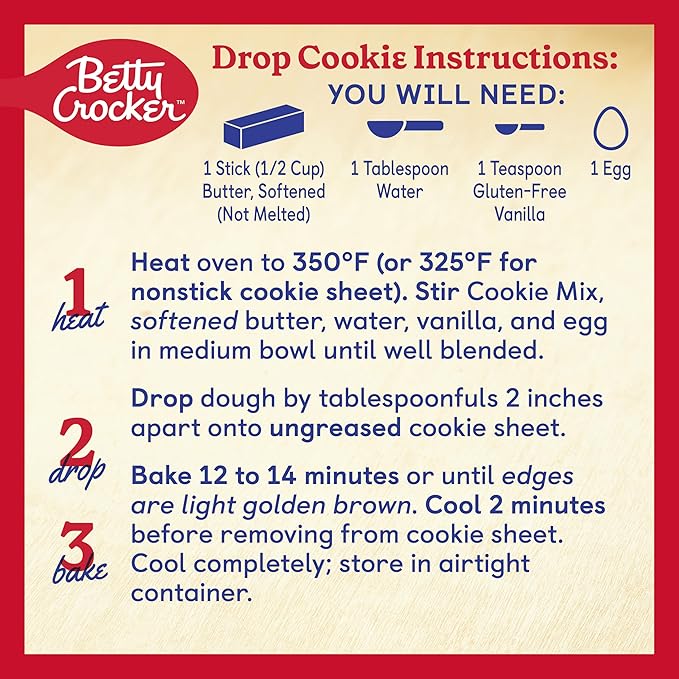 Betty Crocker Gluten Free Sugar Cookie Mix 15 oz. (Pack of 6)