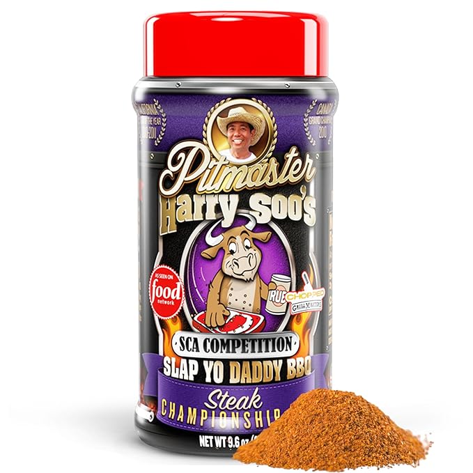 Slap Yo Daddy BBQ Rub Seasoning SCA Competition Steak - Championship Steak Seasoning From Pitmaster Harry Soo – Savory Prime Rib Rub – No MSG Gluten-Free – 9.6 oz