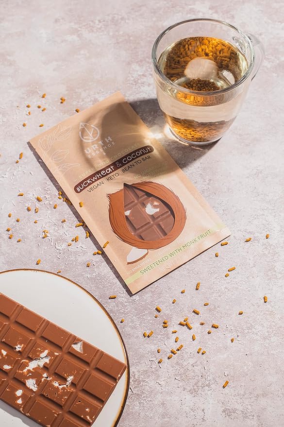 Urth Essence Sugar Free Chocolate Vegan Chocolate Bars | Keto Chocolate | Dairy Free Chocolate| Keto Friendly Food | Healthy Food Vegan Gifts| Organic Chocolate |Gluten Free Snacks (Milk Chocolate Coc