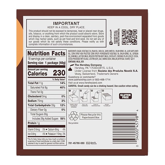 ROLO Rich Chocolate Caramels Candy Rolls 1.7 oz (18 Count)