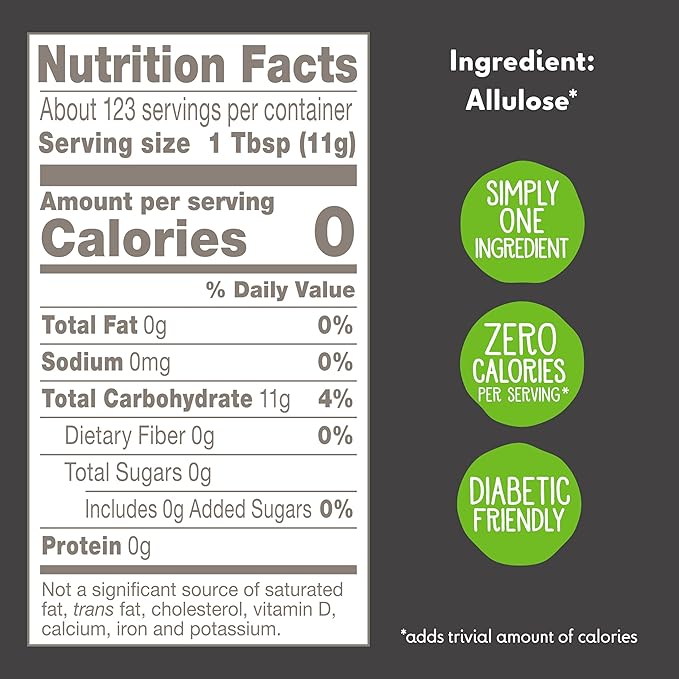 Truvia Allulose Calorie-Free Sweetener Bag Sugar Substitute with Zero Calories great for coffee and tea (3lbs)