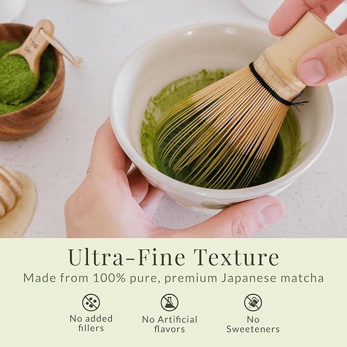 Matcha Sunday Ceremonial Grade Matcha - Kyoto Japan - Finely Ground Green Tea Powder - Vibrant Green (30g/ 1.06oz) - Tin