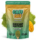 Caff Off Decaf Mango Matcha Green Tea Powder From Japan – 1.06 oz / 30 g – Ceremonial Grade &amp Sugar-Free - No Fillers or Milk Powders – Naturally Decaffeinated Without Chemicals – Tested for Heavy