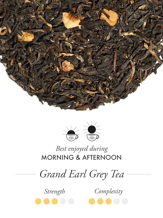 TWG Tea | Grand Earl Grey | Black Tea | Caramel | Haute Couture Tin 110g | Gift Set