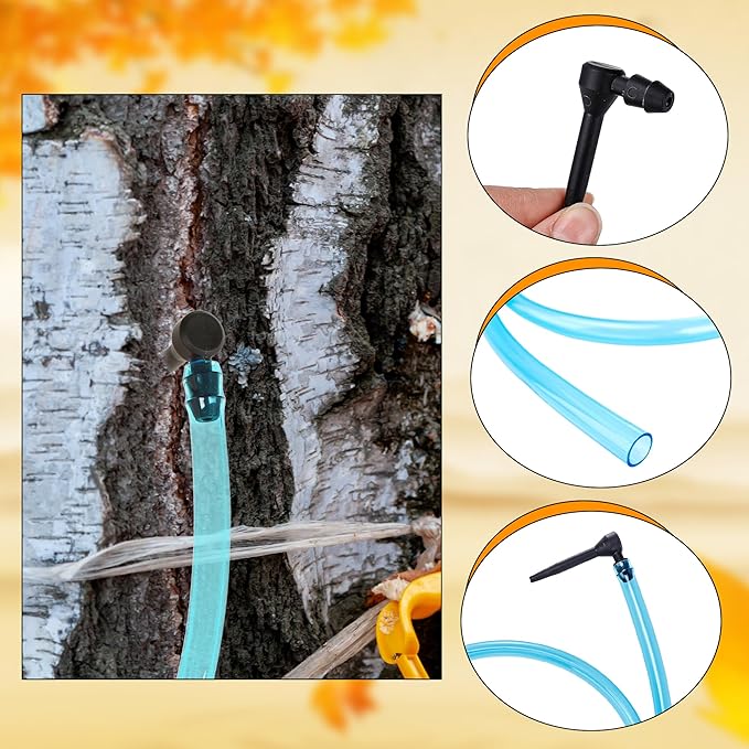 60 Pcs Maple Syrup Tapping Kit 5/32Maple Syrup Taps 2 Pcs Drill Bit for Beginners Maple Birch Supplies