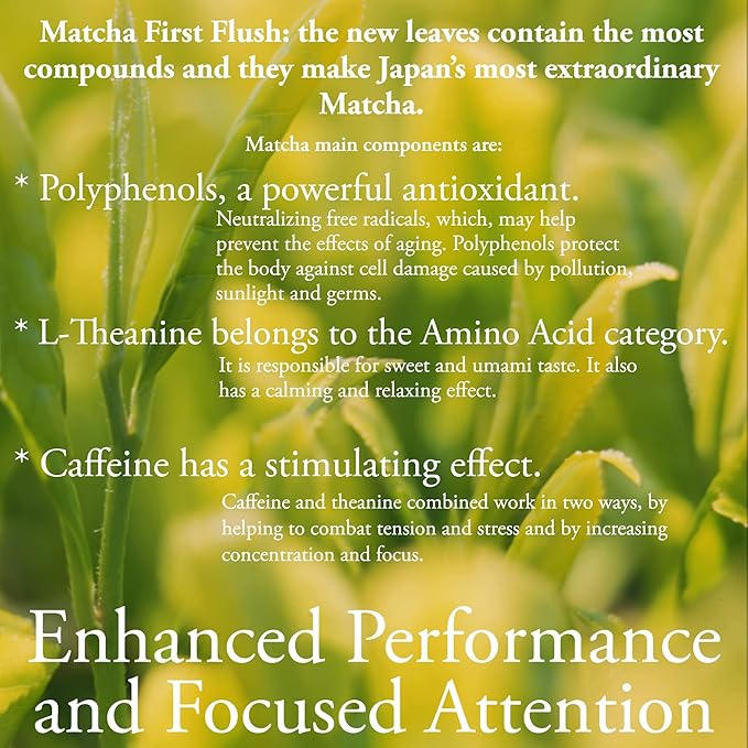 Organic Ceremonial Grade Matcha | Emerald Green Creamy &amp Sweet (for a matcha) | Japanese - First Harvest -Hand Picked - Stone Milled | By Pantenger