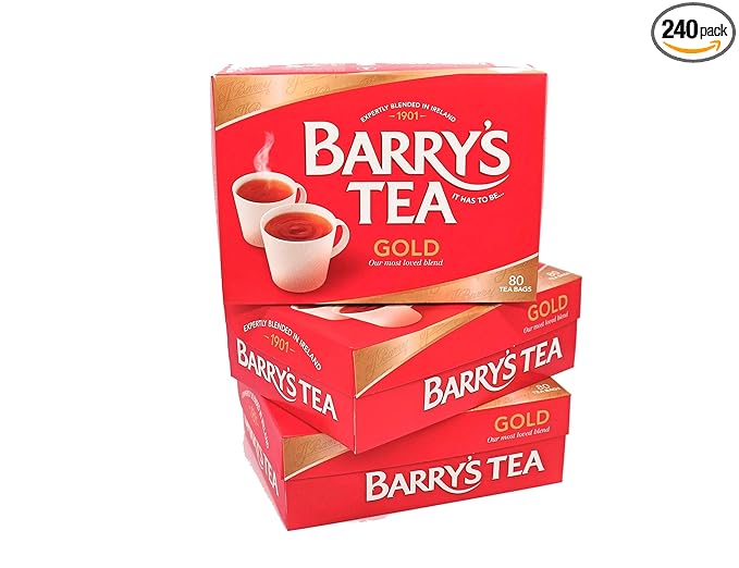 Barry's Tea Gold Blend 80 Teabags (3 Pack) Fresh from Barry's Tea in Ireland