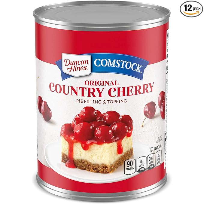Duncan Hines Comstock Original Pie Filling Cherry 21 Ounce (Pack of 12)