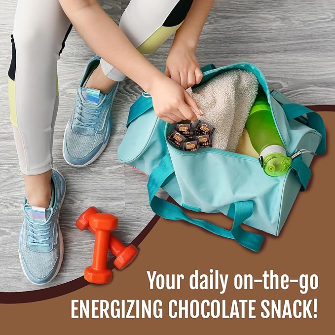Driving Energy – Caffeinated Chocolate Energy Boost – Perfect for Helping Stay Awake While Working Driving Sports and Work With No Crash – 50 Count