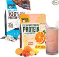 WILD SOCIETY Clear Isolate + Whey Concentrate Super Combo - Citrus Punch Clear Whey + Vanilla Bean Whey Concentrate