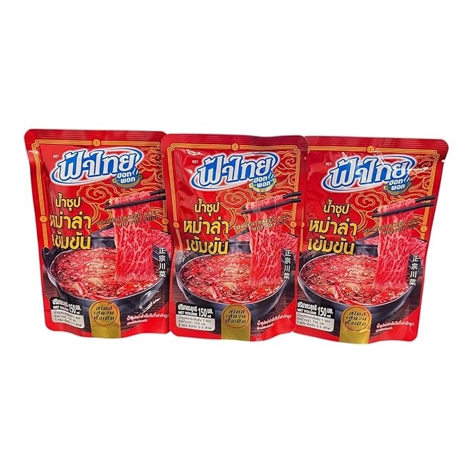 AquaNation Listing For Fa Thai Concentrated Mala Hot Pot Soup Base – Authentic Sichuan Spicy &amp Numbing Flavor | Bold &amp Aromatic Broth for Hotpot BBQ Sukiyaki &amp More | 5.07 Fl oz (150ml)