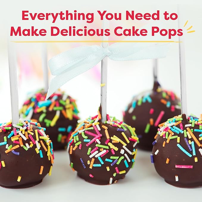 Baketivity DIY Cake Pop Baking Kit for Kids - Premeasured Ingredients Decorating Supplies