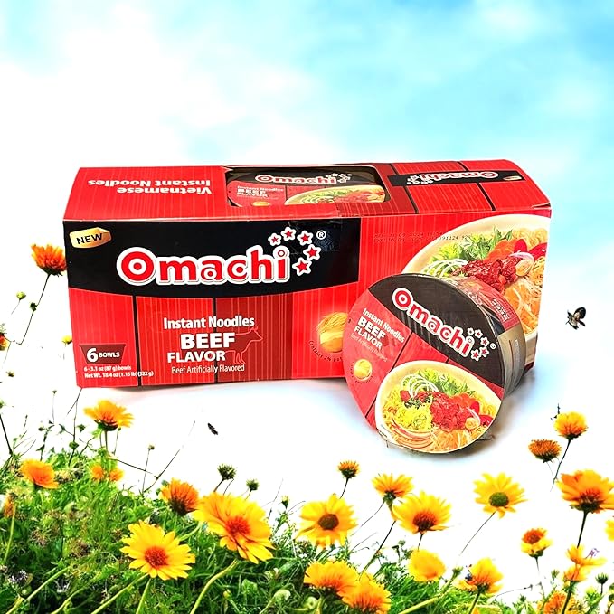 Asia Style Instant Noodles (2 CASE SET OMACHI STEWED BEEF POTATO NOODLES)