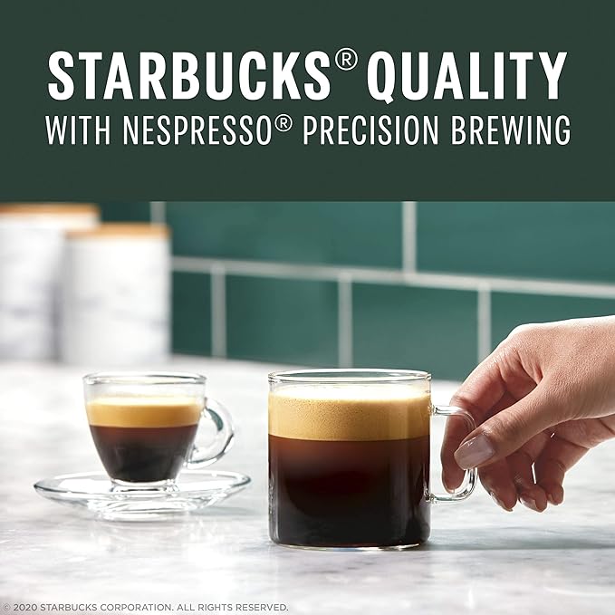 Starbucks by Nespresso Vertuo Single-Origin Sumatra Dark Roast Coffee 32-count Coffee Pods Brews 7.8 oz.