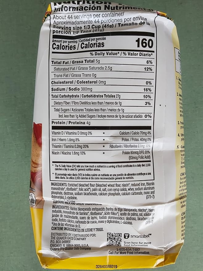 Quaker Harina Preparada para Tortillas (Tortilla Flour) 4-Pound Bag (Pack of 2)