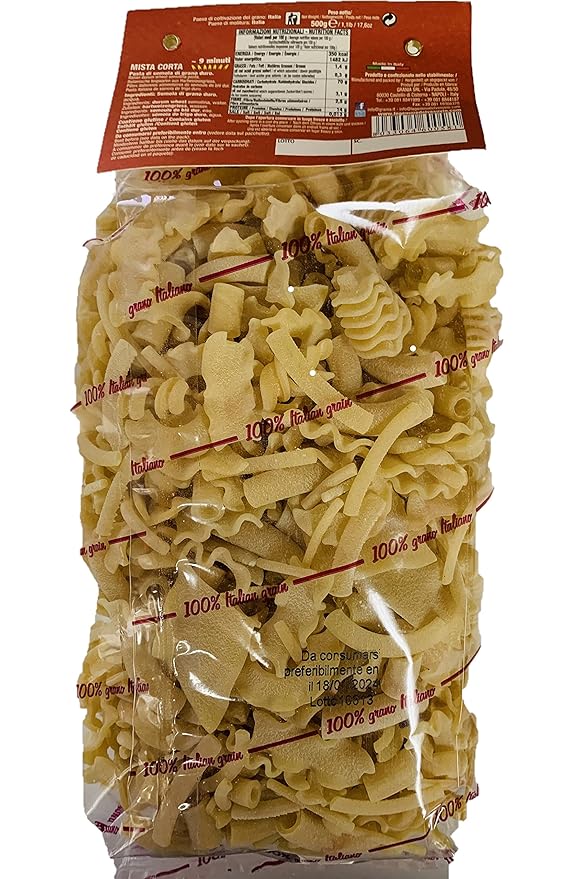 Le Gemme del Vesuvio Artisanal Mista Corta Pasta - 500gr - Pack of 3