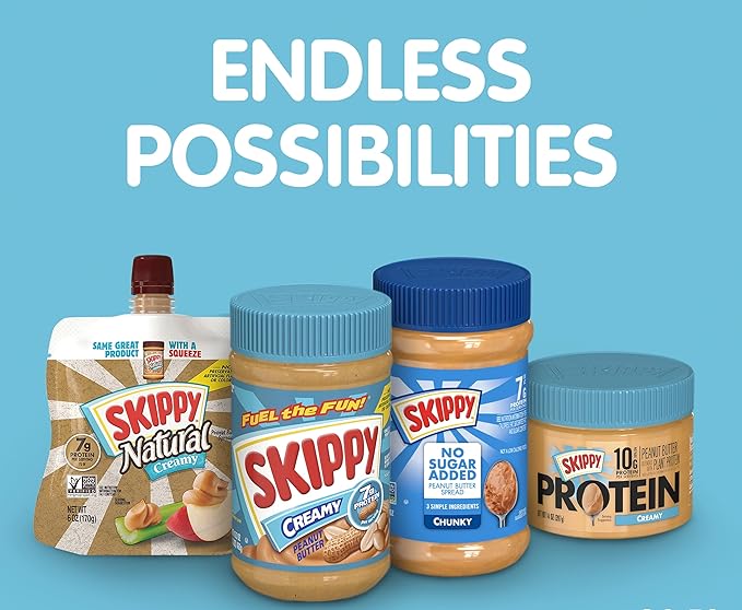 SKIPPY Creamy Peanut Butter 16.3 oz JarsBulk Peanut Butter(Pack of 16)
