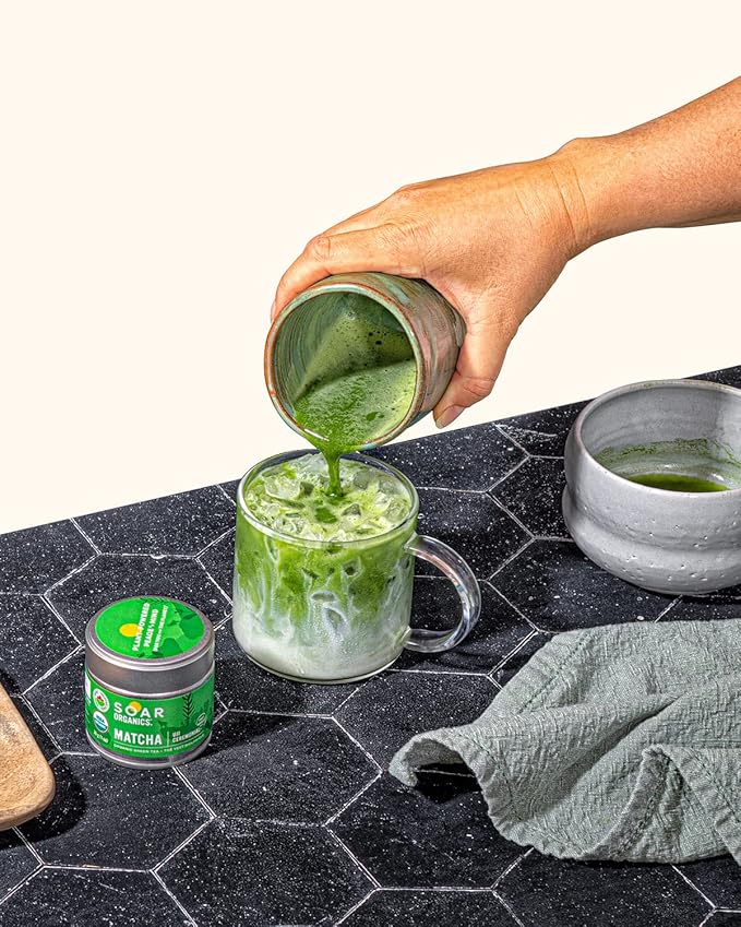 Soar Organics - Uji Ceremonial Grade Matcha Green Tea Powder - Authentic Japanese Origin (1 oz)