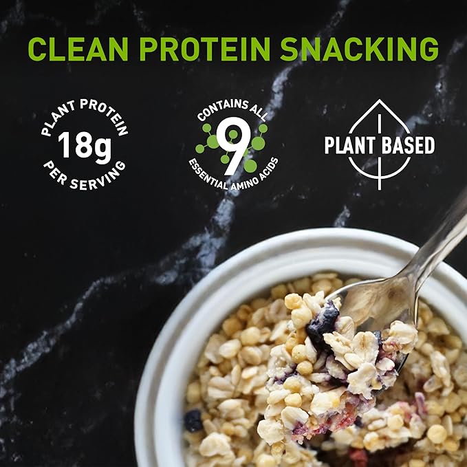 PURIS Organic Pea Protein Crisps Certified Organic Pea Protein Isolate Keto Protein Crunch Made 100% in The USA Non-GMO Gluten Free No Sugar No Soy 18g Protein 7g Carbs Unflavored