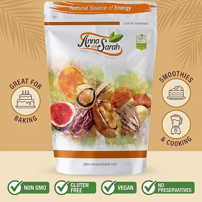 California Grown Dates 2 Lbs Bulk Fresh Whole Dates in Resealable Bag Naturally Sweet Snack Great for Baking Smoothies &amp Cooking NON GMO Gluten Free Vegan No Preservatives 32 Oz