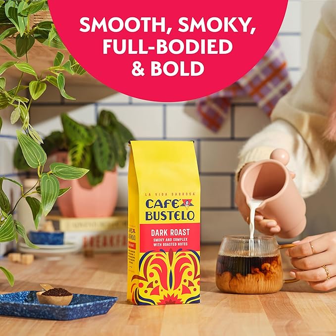 Café Bustelo Dark Roast Ground Coffee 11-Oz. Bag (Pack of 6)
