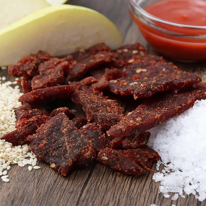 Field Trip Grass Fed Beef Jerky Healthy Gluten Free Snacks All Natural Paleo-Friendly Beef Jerky High Protein Low Carb Snack with No Nitrates 1oz Bag 12 Pack Gochujang Korean BBQ