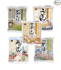 J-Basket Japanese Noodles 5-Pack Set - Ramen Udon Somen Buckwheat Green Tea (RAMEN-UDON-SOMEN-BUCKWHEAT-Green Tea1EA)