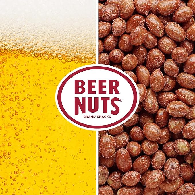 BEER NUTS Original Peanuts Resealable Jar Sweet and Salty Gluten-Free Kosher Low Sodium Peanut Snacks (19oz)