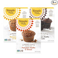 Simple Mills Almond Flour Baking Mix Variety Pack (Banana Muffin &amp Bread Chocolate Muffin &amp Cake Pumpkin Muffin &amp Bread) - Gluten Free Plant Based (Pack of 3)