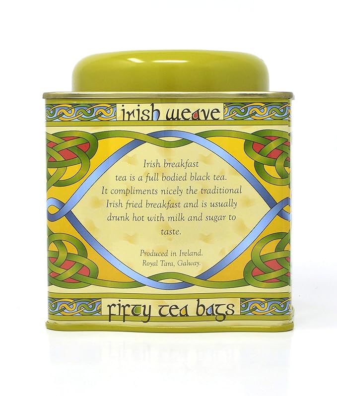 Royal Tara New Breakfast Tea - Irish Weave Tin 50 Count Bags