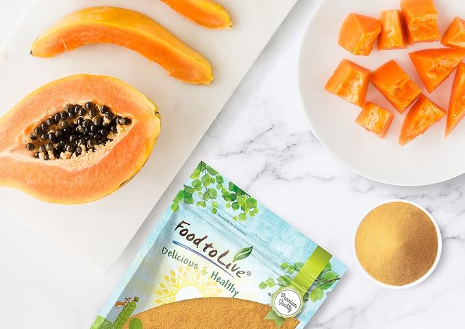 Papaya Juice Powder 9 Pounds - Made from Raw Dried Fruit Unsulfured Vegan Great for Baking Juices Smoothies Yogurts and Instant Breakfast Drinks No Sulphites Contains Maltodextrin