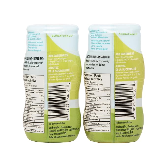 SweetMonk - 100% Pure Original Monk Fruit Sweetener Liquid Sugar Substitute - 1.7oz | No Water Added MonkFruit Extract | 0 Calorie Keto Friendly MonkFruit Drops | Vegan Gluten Free | No Stevia (2-Pack